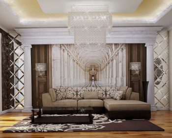 Interior design of apartments in classical style