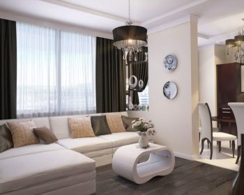 Projekt wnętrza apartamentów Jasny Art déco